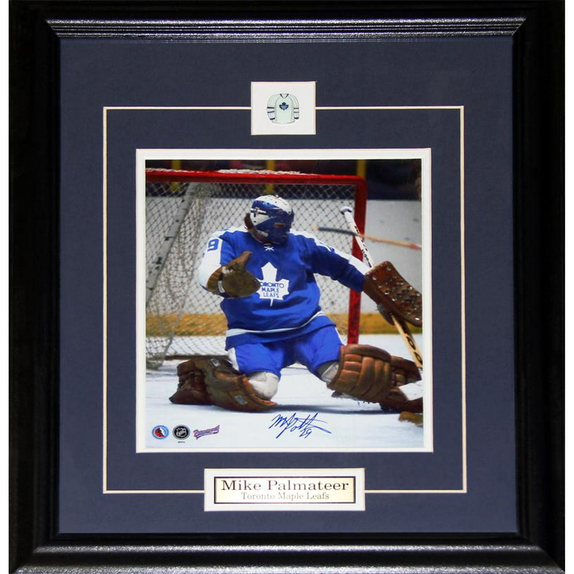 Mike Palmateer Toronto Maple Leafs 2 Card Hockey Memorabilia Collector Frame 